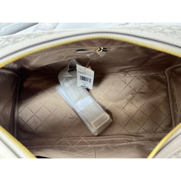 Michael Kors weekender travel bag XL light cream multi new - Picture 9 of 11